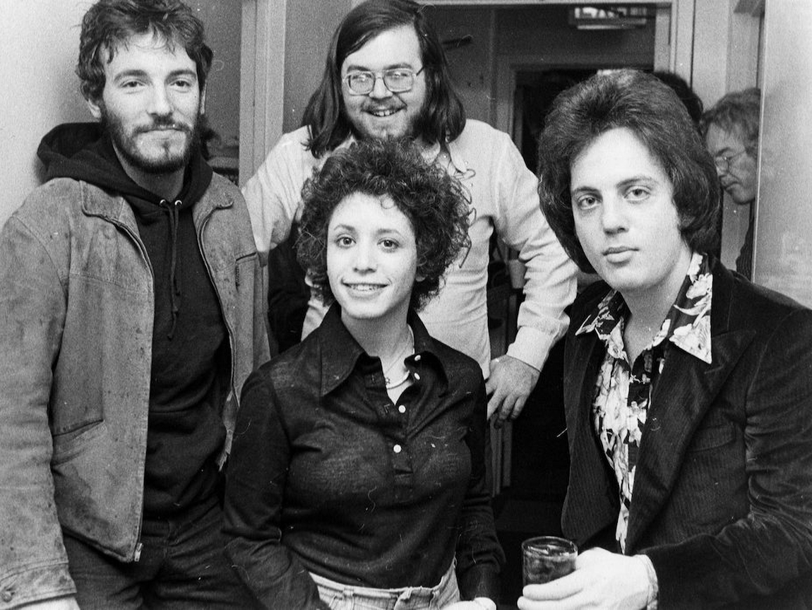 Janis Ian met Bruce Springsteen DJ Ed Sciaky en Billy Joel in 1975.