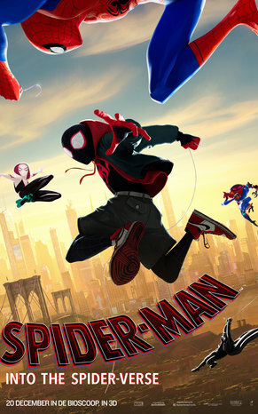 586 reviews Spider Man Into The Spider Verse NL ps 1 jpg sd high Sony Pictures Animation 2018 CTMG Inc All Rights Reserved vertical highlight 1543498861