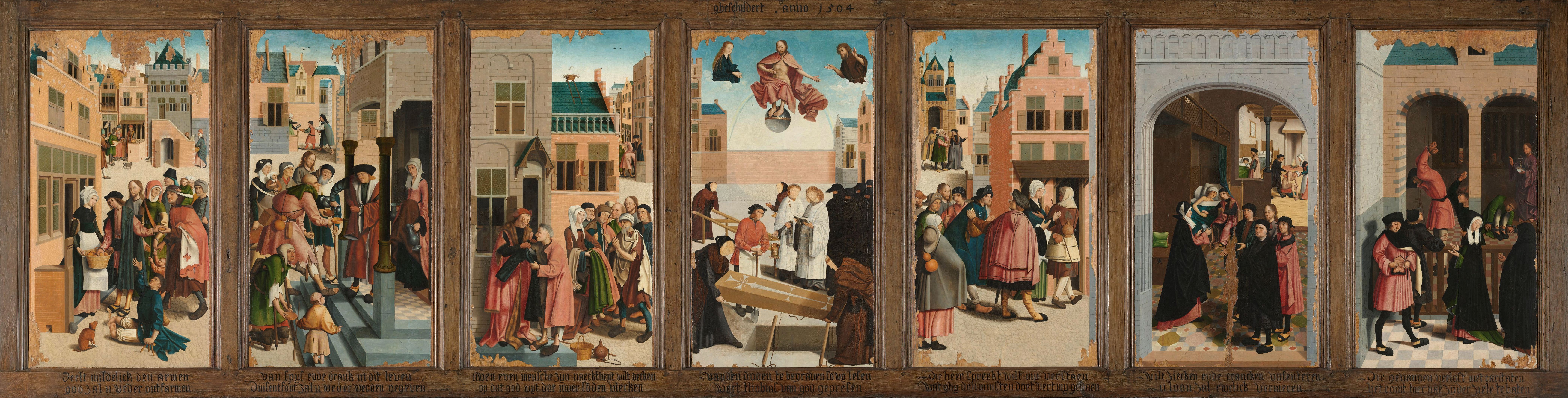 De zeven werken van barmhartigheid Rijksmuseum SK A 2815