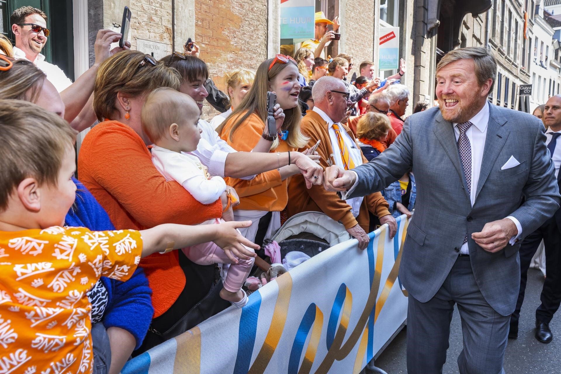 De koning geeft een boks