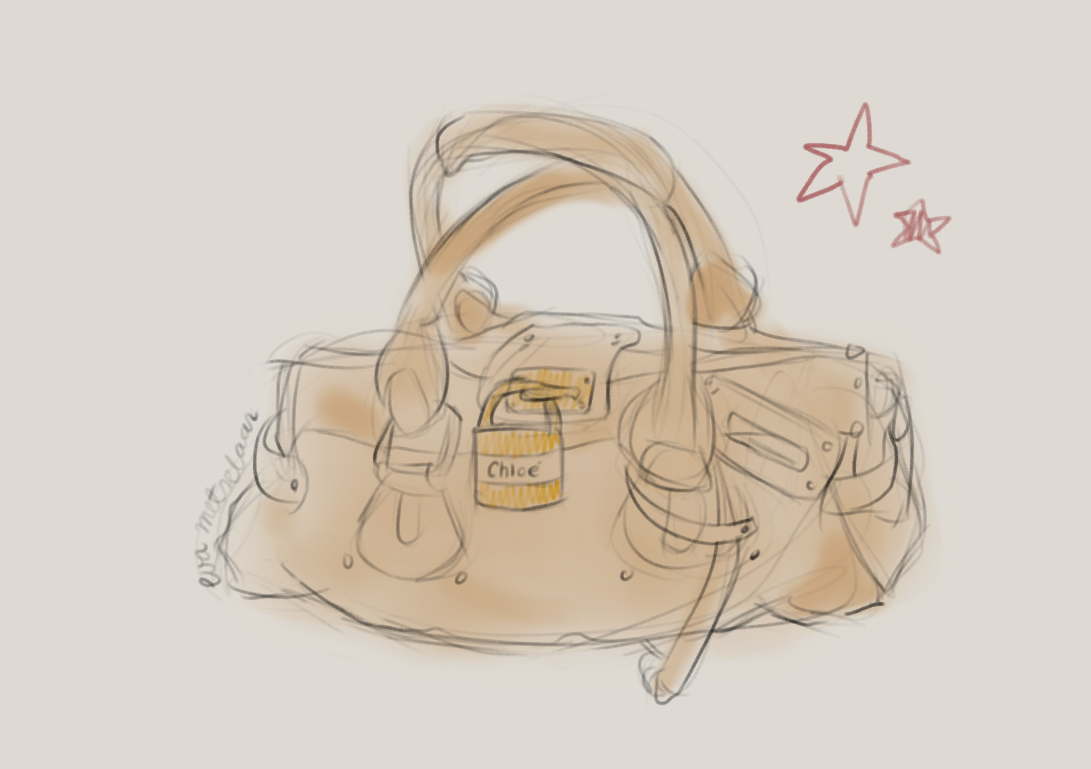 Illustratie van de Chloé Paddington bag