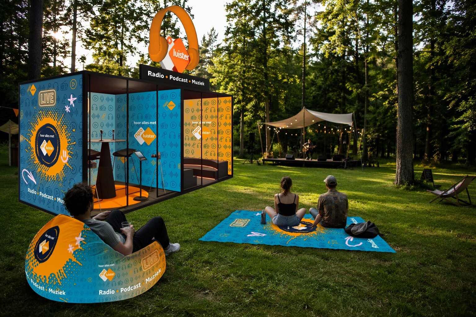 Visualisatie NPO Luister Lounge