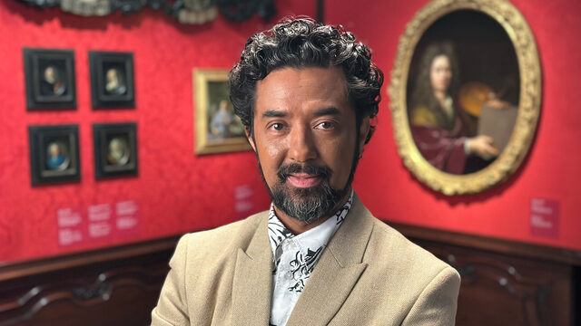 Jörgen Tjon A Fong in het museum