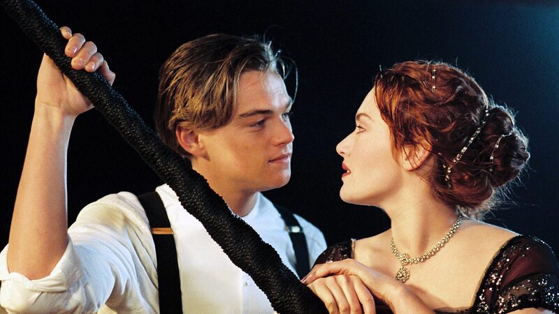 Leonardo di Caprio en Kate Winslet als acteurs in Titanic