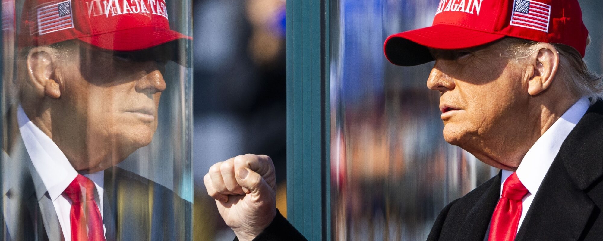 Trump tijdens rally
