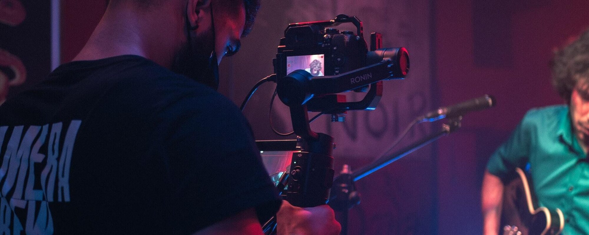 Cameraman aan het werk