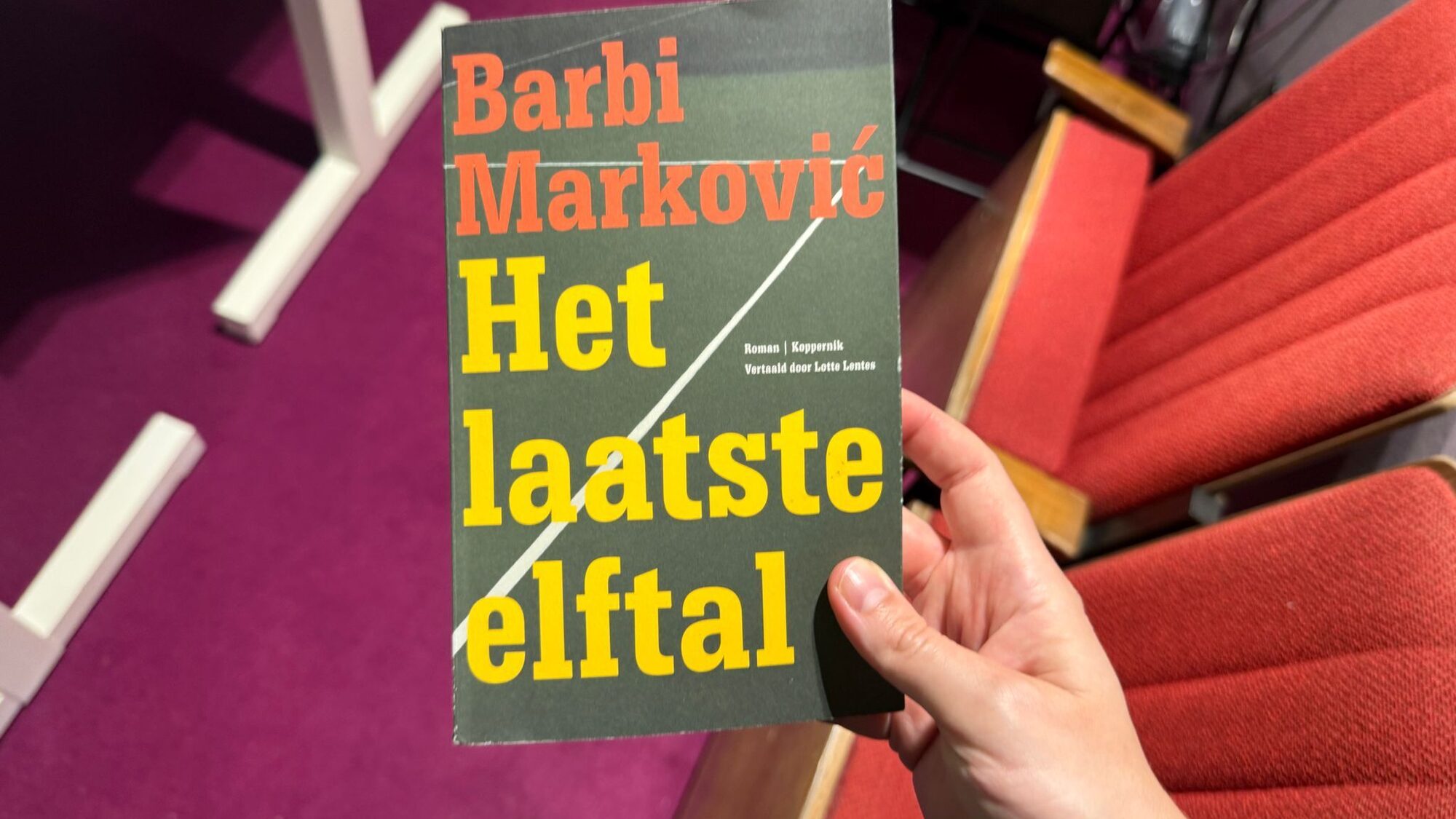 Cover van de roman Het laatste elftal van Barbi Markovic