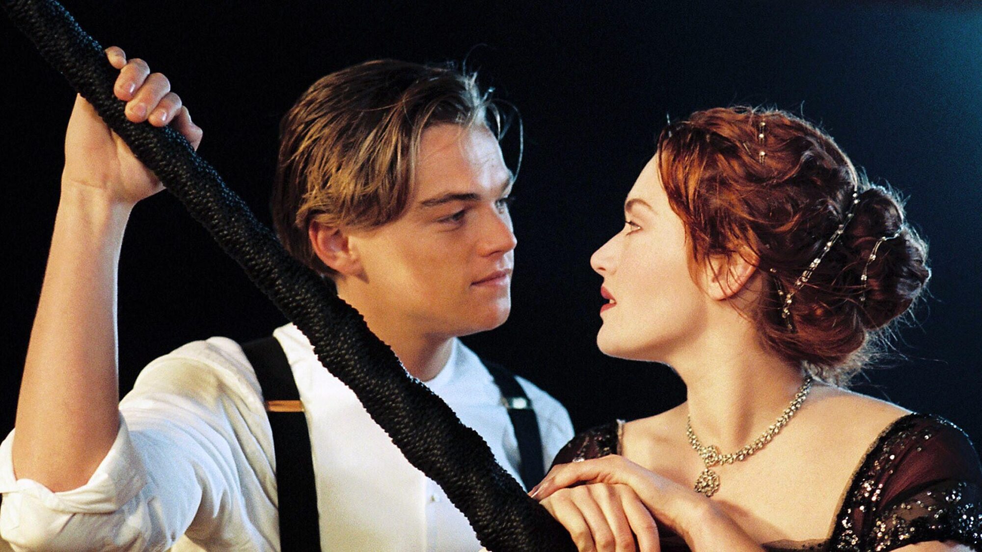 Leonardo di Caprio en Kate Winslet als acteurs in Titanic