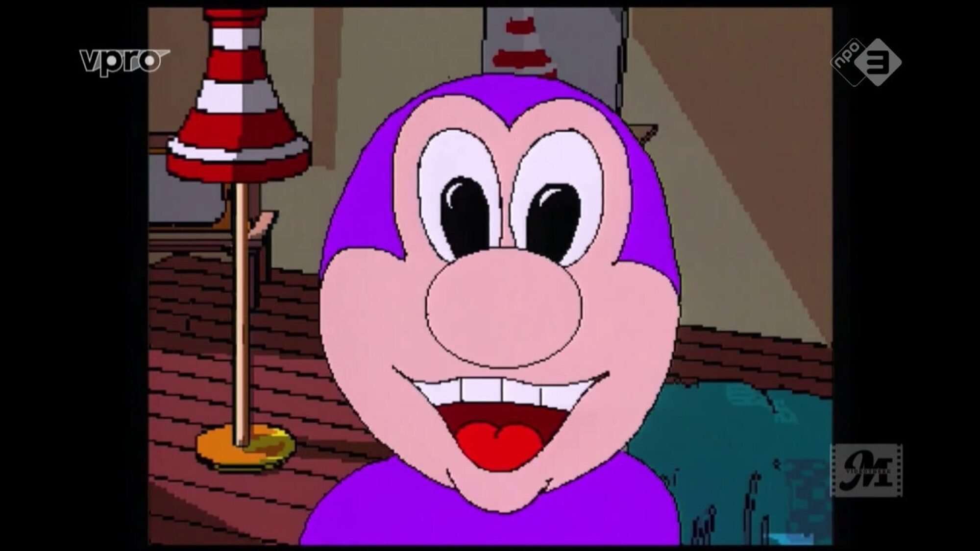 Purno de Purno kijkt vrolijk de camera in