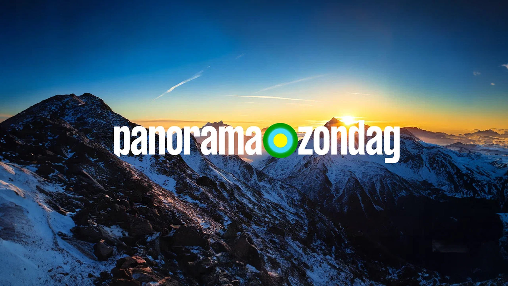 Bergen met de tekst panorama zondag
