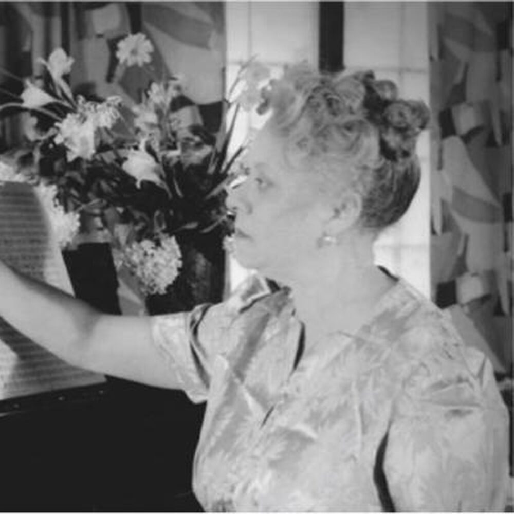 Florence Beatrice Price achter de piano.