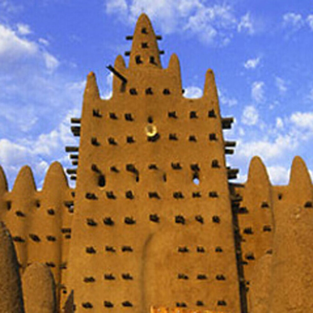 Een huis gemaakt van modder.