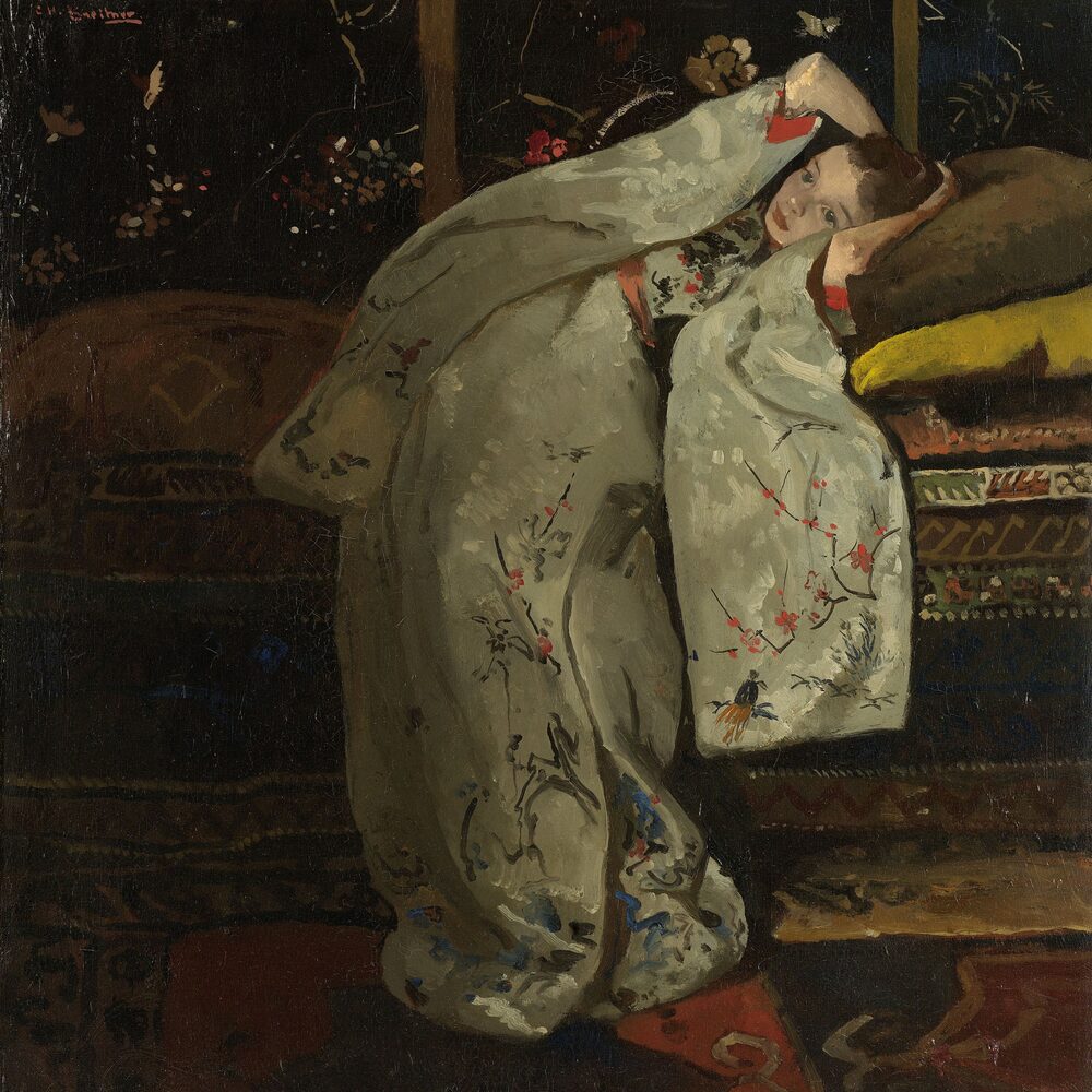 George Hendrik Breitner Meisje in witte kimono Geesje Kwak